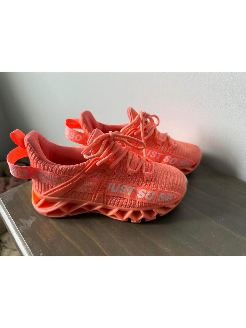 Just So Coral Athletic Shoes- size US13
